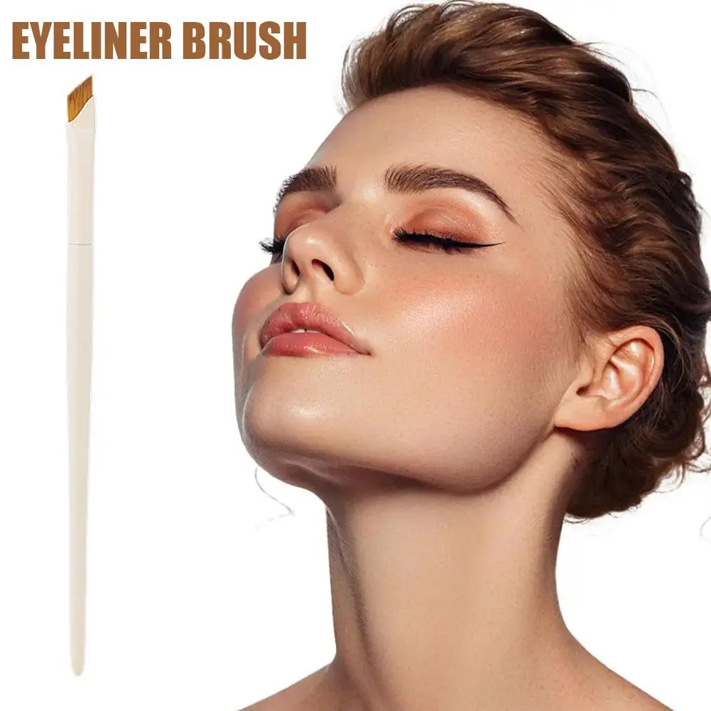 1szt Upgrade Eyeliner Brush Ultra Thin Fine Angle The Flat Brush Eye Under Precise Detail Eyebr Makeup Brush White Brushes U5Z9