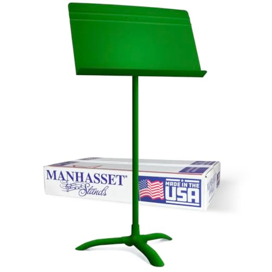 

Manhasset Music Stand for Sheet Music 48 Symphony Model 4801MGN Durable Adjustable Height 20 x 12 Gold