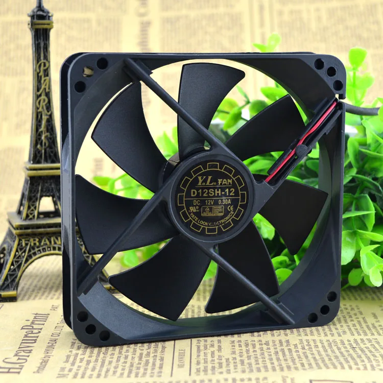 YATE LOON 12012025MM 12CM/ CM 12V FAN D12SM-12