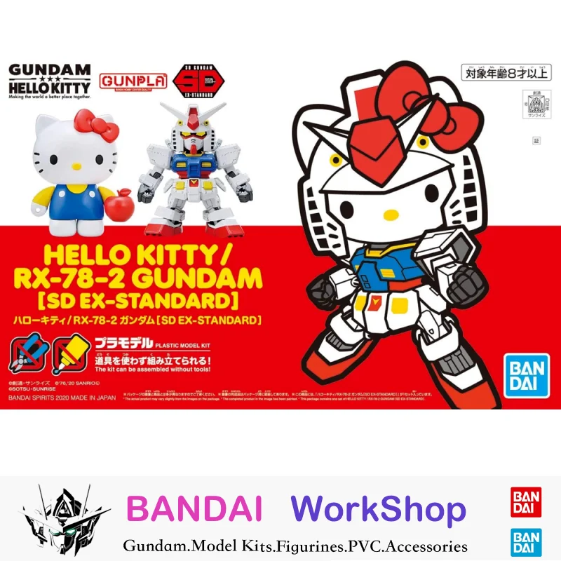 

Оригинальная SD-фигурка Bandai, стандартная экшн-фигурка Hello Kitty, модель в сборе, фотография