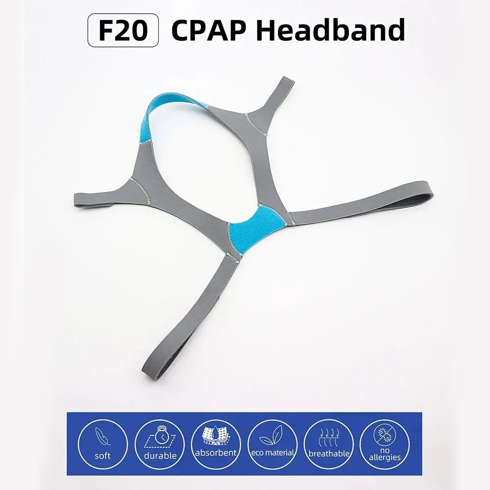 

Регулируемая сменная повязка на голову CPAP, эластичная композитная губка N20, двухслойная повязка на голову для дыхательной машины, сменный аксессуар