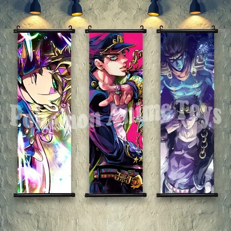 Anime JoJo Bizarre Adventure Retro WhitePaper Sticky Posters Wall Sticker DIY Living Room Bar Cafe Posters game Wall Decoration