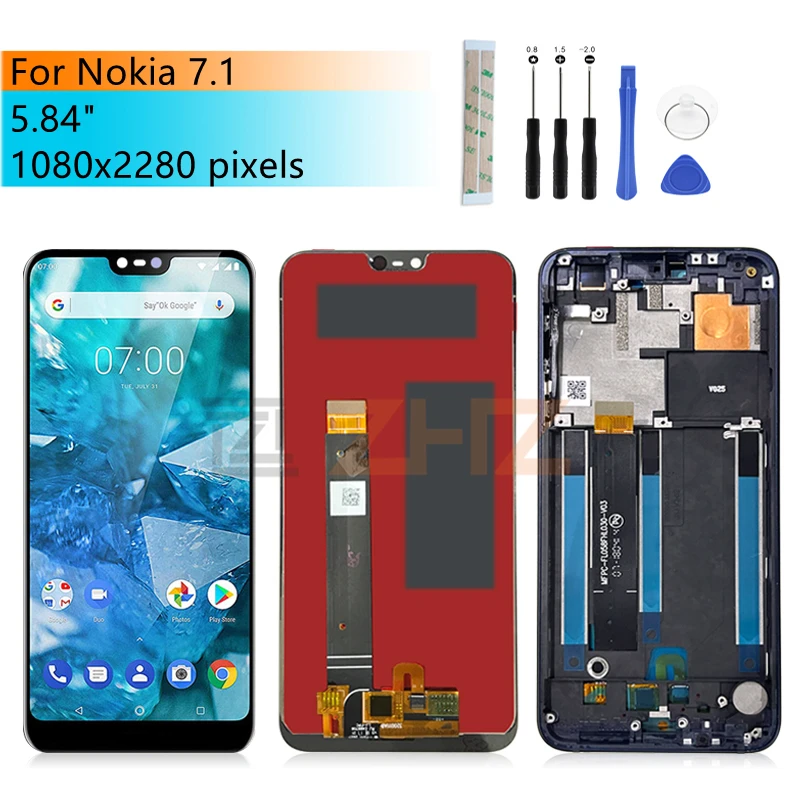 

ЖК-дисплей с сенсорным экраном для Nokia 1100, дигитайзер с рамкой TA-1097, TA-1085, TA-1095, TA-1096, дисплей в сборе 5,84 дюйма