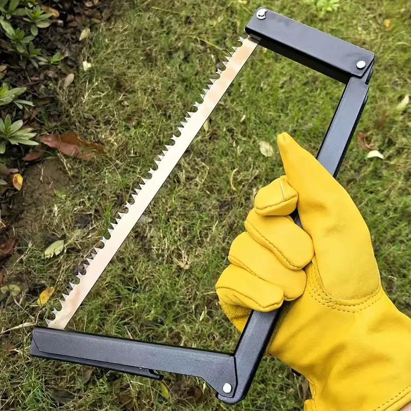 Folding Hand Saw Outdoor Camping Aluminum Alloy Foldable Saw With Storage Bag Survival Tools For Outdoor Use