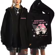 Sanrio Hello Kitty Kuromi Zip Hoodie