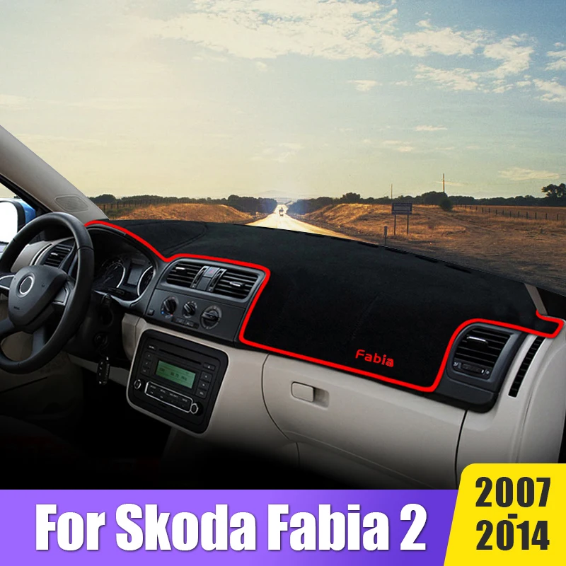

Car Dashboard Cover Avoid Light Mats For Skoda Fabia 2 2007 2008 2009 2010 2011 2012 2013 2014 Non-Slip Anti-UV Pad Accessories