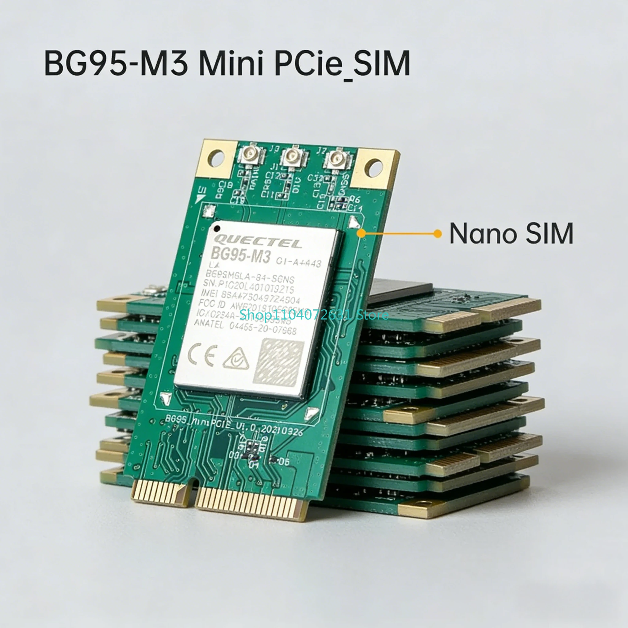 Quectel BG95-M3 MINI PCIE Module NANO SIM Card Multi-mode LPWA Modem LTE Cat M1/Cat NB2/EGPRS GNSS ARM Cortex A7 Processor