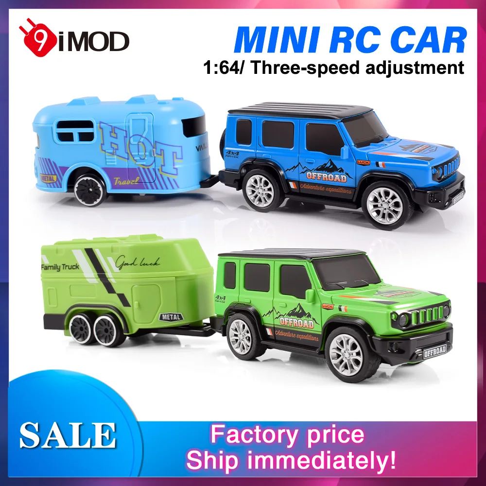 

9IMOD 1/64 RC Car Mini Truck Full Alloy Body 2.4GHz Remote Control Adjustable Speed Steering