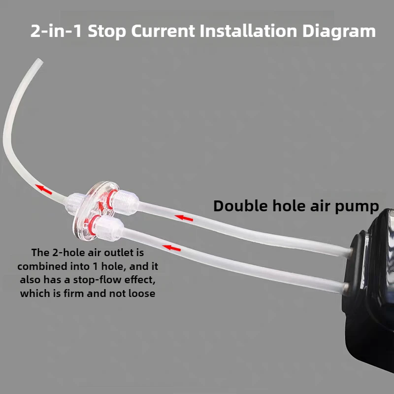 1/2pcs Aquarium Fish Tank Oxygenation Pump with Durable One-Way Check Valve For Fish Tanks Oxygen Supply