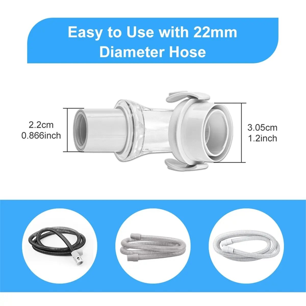 2pcs Fit for F30 Mask Replacement Elbow Tubing Connector Soft Sleep Breathing Machine Spare Accessories