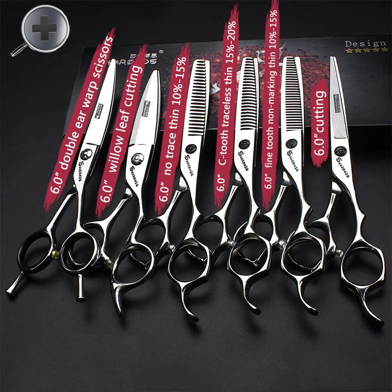 ASHADOW New haircut scissors 10% - 15% hair removal volume thinning scissors 6.0 inches