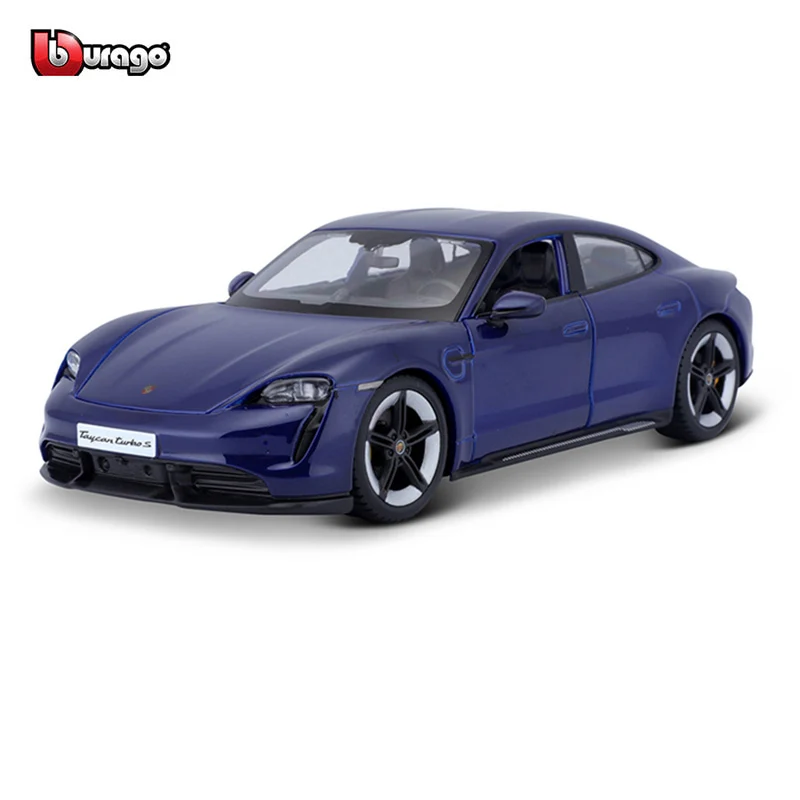 Bburago 1:24 NEW Scale Porsche Taycan Turbo S alloy racing car Alloy Luxury Vehicle Diecast Cars Model Toy Collection Gift