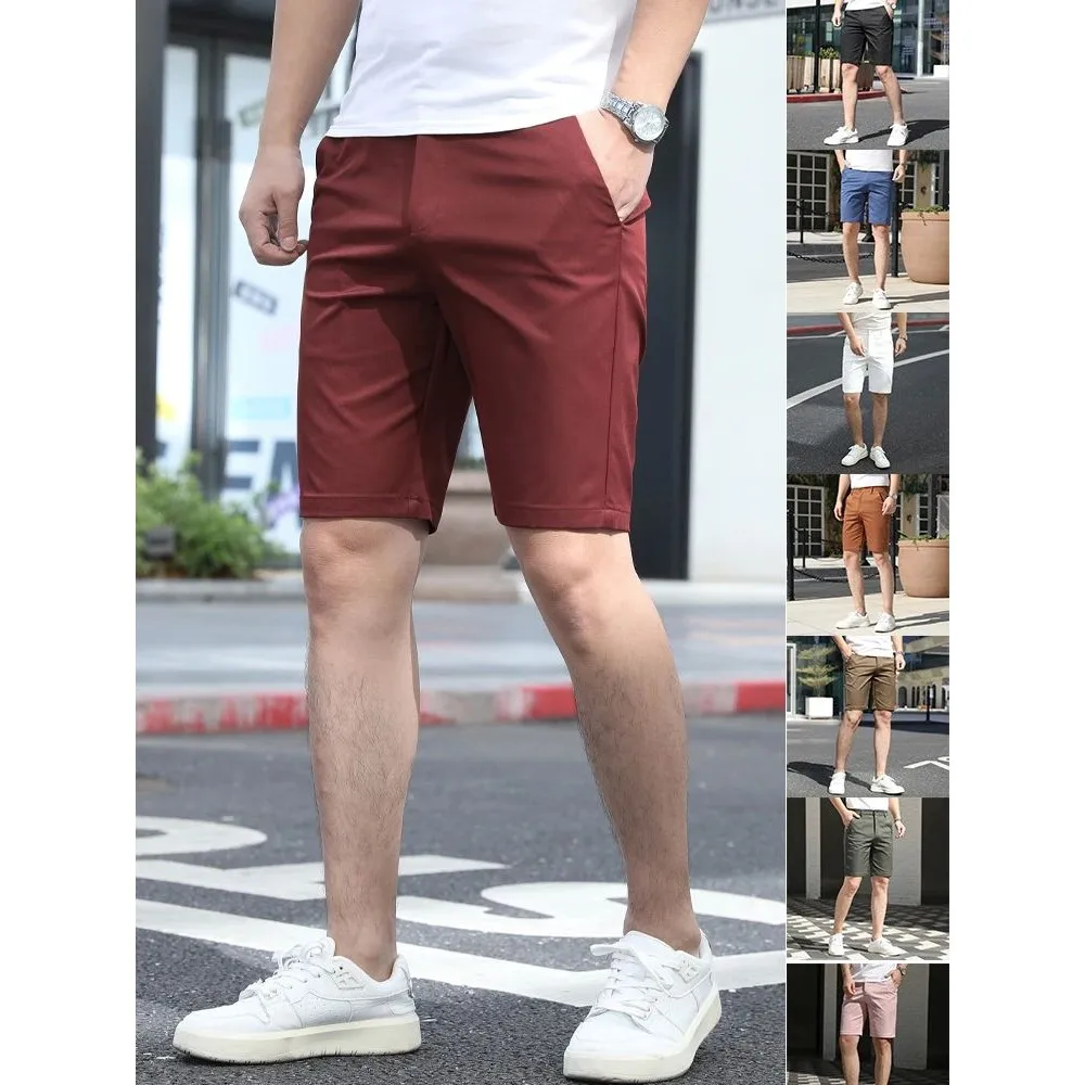 

2026 Summer Ultrathin Men's Casual Shorts Classic Business Style Three-acetate Fiber Material Comfortable Fit Fashionable Shorts