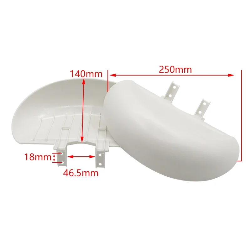 Fenders Balance Car Wings Rear Mud Guard Support Protection Plastic Parts  for Xiaomi 9  car Scooter image 2