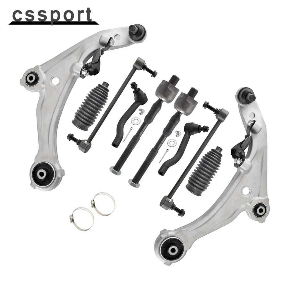 

Tie Rod Sway Bar Front Lower Control Arm Ball Joints For 2007-2013 Nissan Altima