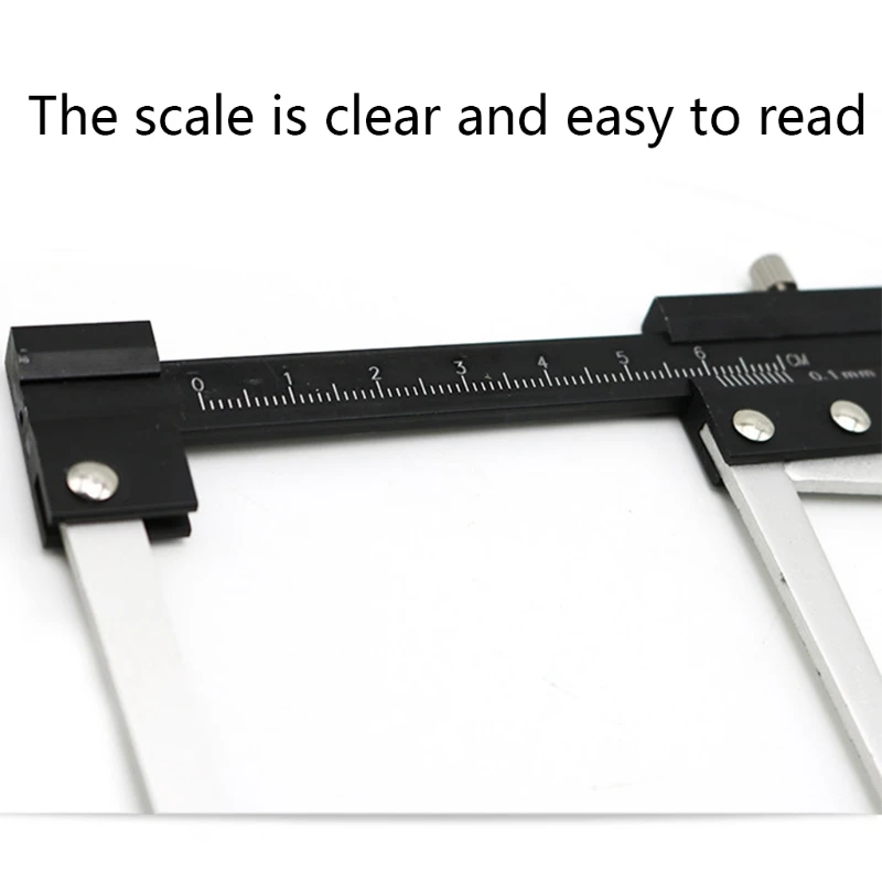 Brake Disc Thickness Measuring Caliper Vernier Ruler Tyre Tire Depth Gauge Measure Tool 0-60mm Clamp Drop Shipping