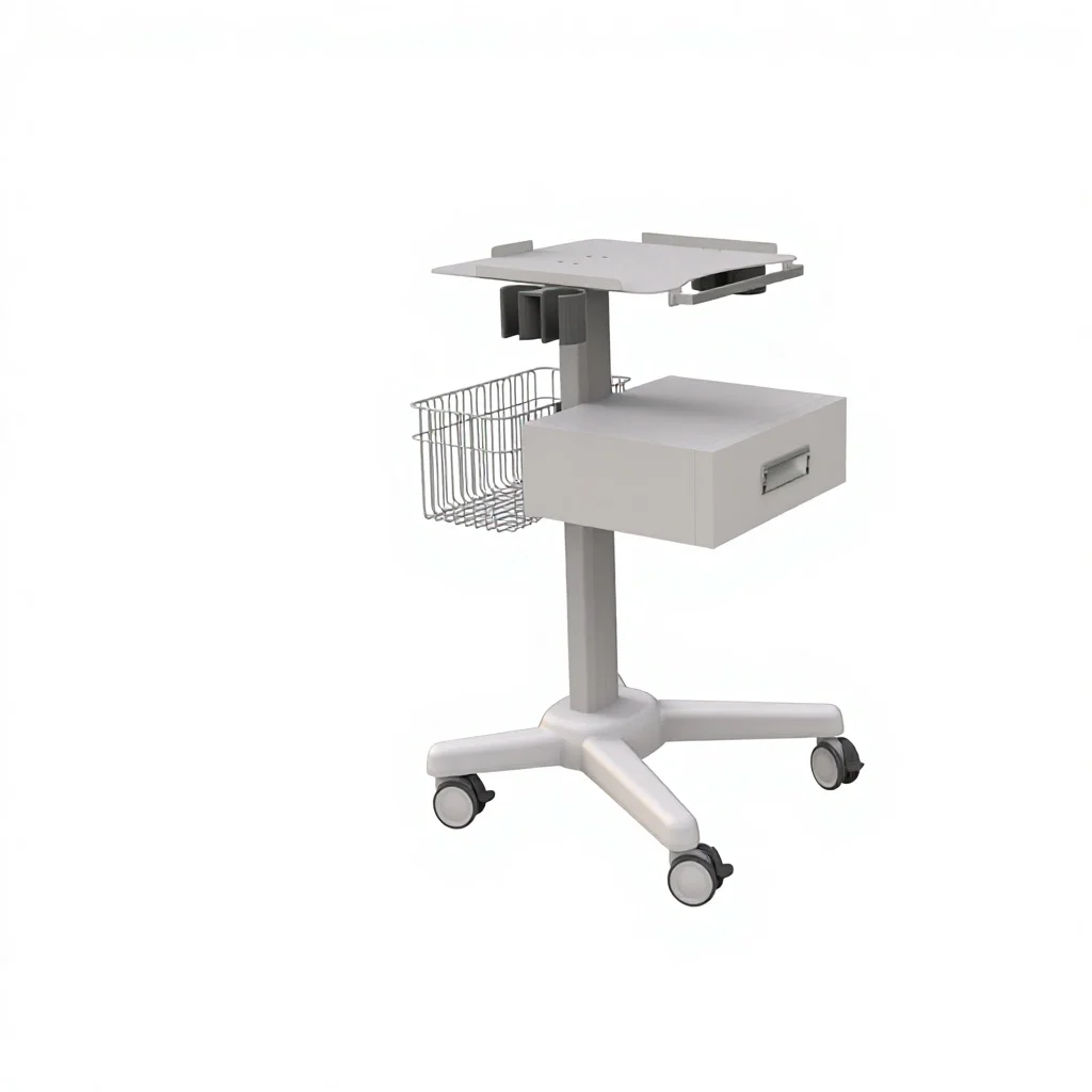 

Contemporary Hospital Trolley Multifunctional Cart Storage Basket Cup Holder Movable Medical Tool Cart Machinery Repair