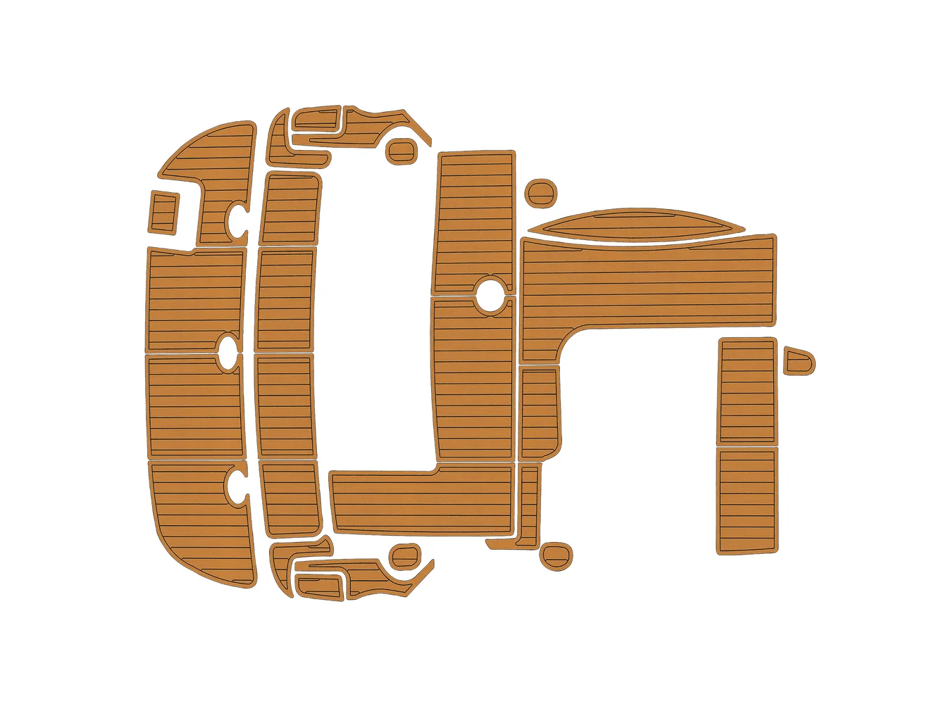 

1999-2000 Rinker 340 Fiesta VEE EC 1/4 дюйма, 6 мм, пена EVA, нескользящая ПВХ, тик, настил, морской коврик,...ek, водный ковер, морской пол