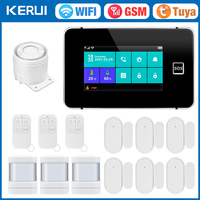 KERUI G60B WIFI GSM Alarm System 4.3 inch Touch Screen Panel Tuya Smart Home Alarm with Temperature Humidity Display for House