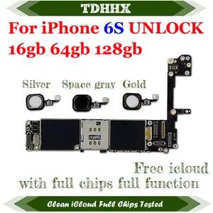 Bilashmart Mainboard with/Without Touch ID   High Quality iPhone 6S Replacement Motherboard Main Logic Board Smartphone Repair