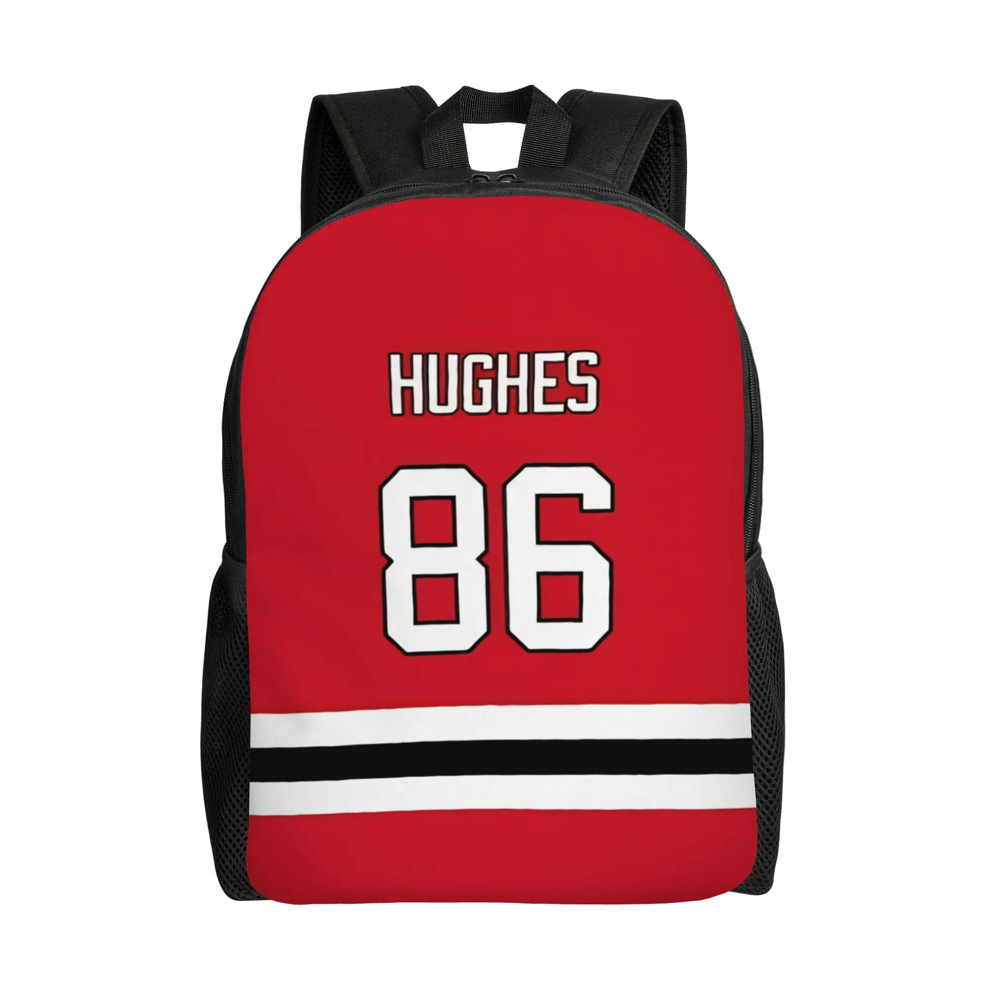 

Jack Hughes Number 86 Backpack for Men Women Casual Student Business Daypack Hockey College Canvas Bags Outdoor