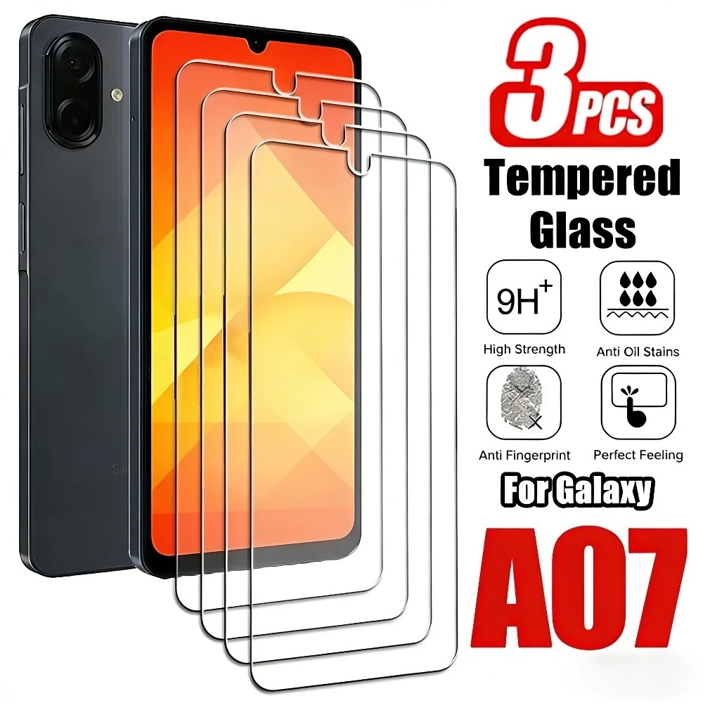 

3Pcs High Clear Tempered Glass for Samsung Galaxy A07 A15 A16 A17 A25 A26 A35 A33 A36 A53 A55 A56 A73 Anti-Drop Screen Protector