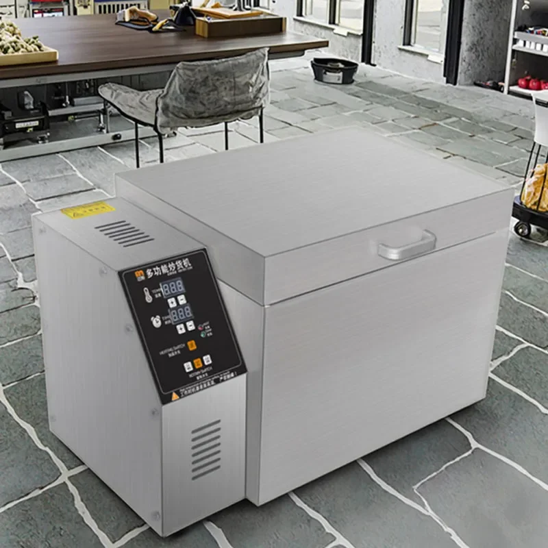 

Commercial Chestnut Walnut Baking Machine Cashew Peanut Grains Roaster Almond Cocoa Beans Nut Roasting Machine 220V 1800W