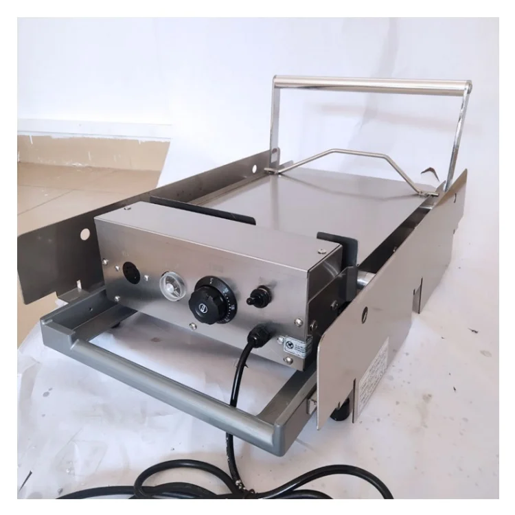 12pcs/Time Electrical Double Layer Batch Bun Toaster Electric Hamburger Machine Baking Pan Maquina De Hamburguesa