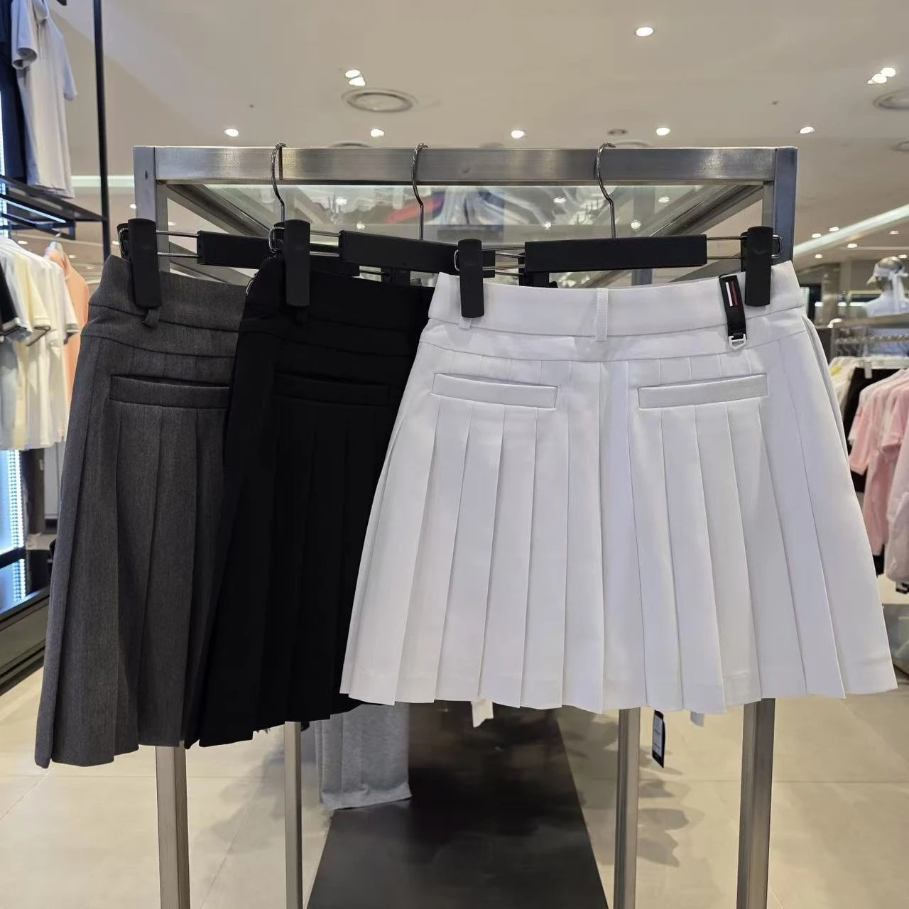 Women's Golf Pleated Skirt 2026 Fall New Korean Style A-Line High Waist Soft Skin-Friendly Mid-Weight Slimming Casual Versatile