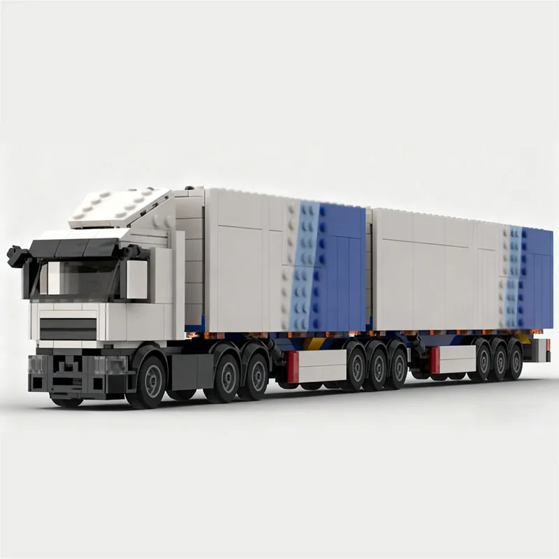 City Car Model MOC Building Bricks Heavy-Duty Traction Truck Modular Technology Children Holiday Gifts Assemble Toys Suit