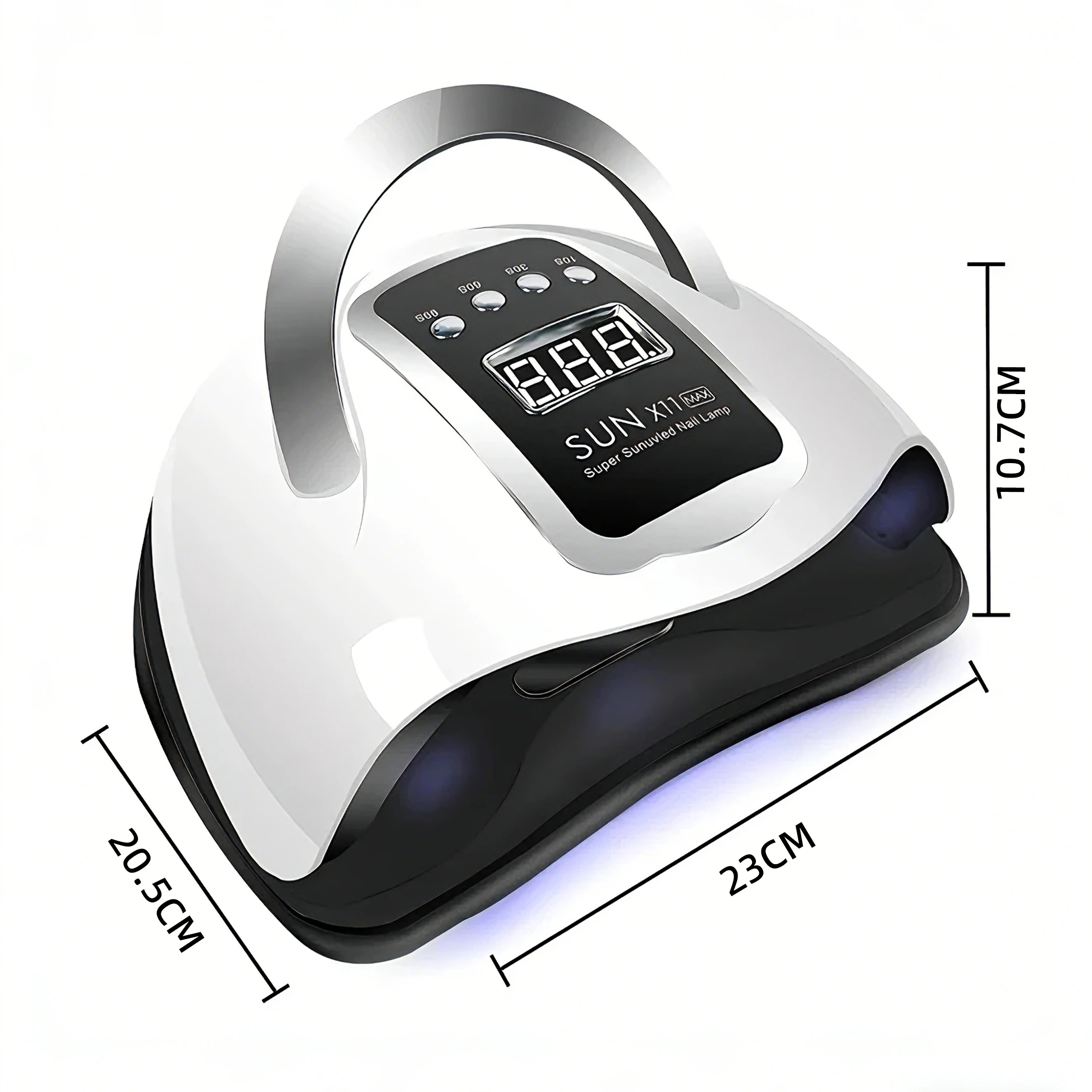 SUN X11 MAX Lámpara de secado de uñas profesional para manicura Sensor automático Lámpara de uñas LED UV con máquina de secado de esmalte de uñas de 280W