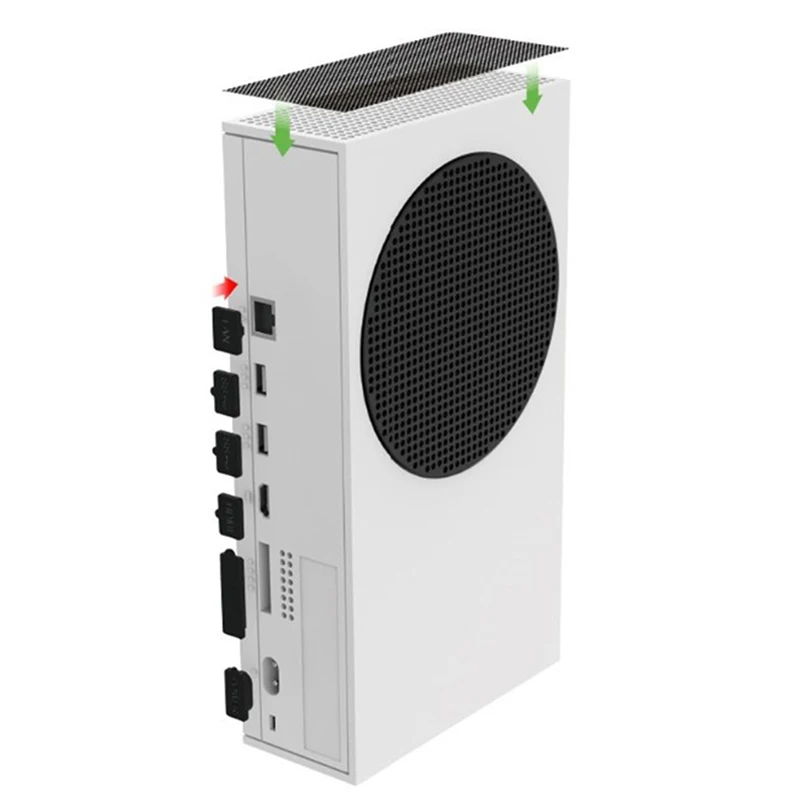 Dust Filter Kit Compatible with Xbox Series S, Include 4 PVC Series S Mesh Filter Covers
