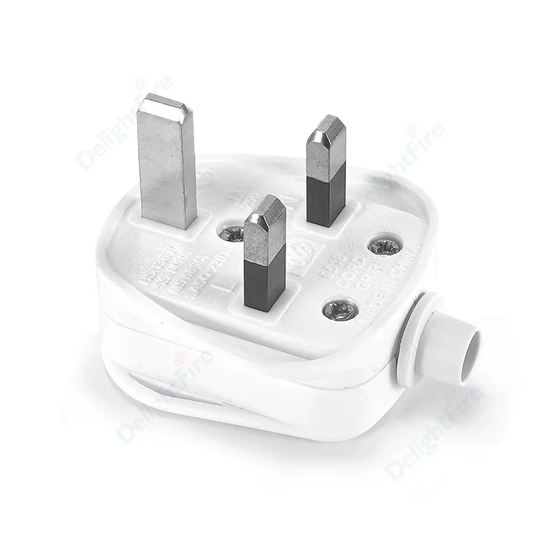 UK Plug Adapter Male Replacement Outlets Rewireable Electeic Socket UK Plug Adapter Connector For Power Extension Cable