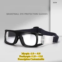 Gafas deportivas para atletas con miopía, gafas protectoras antiimpactos para baloncesto, fútbol, bádminton, para jugadores, lentes personalizables
