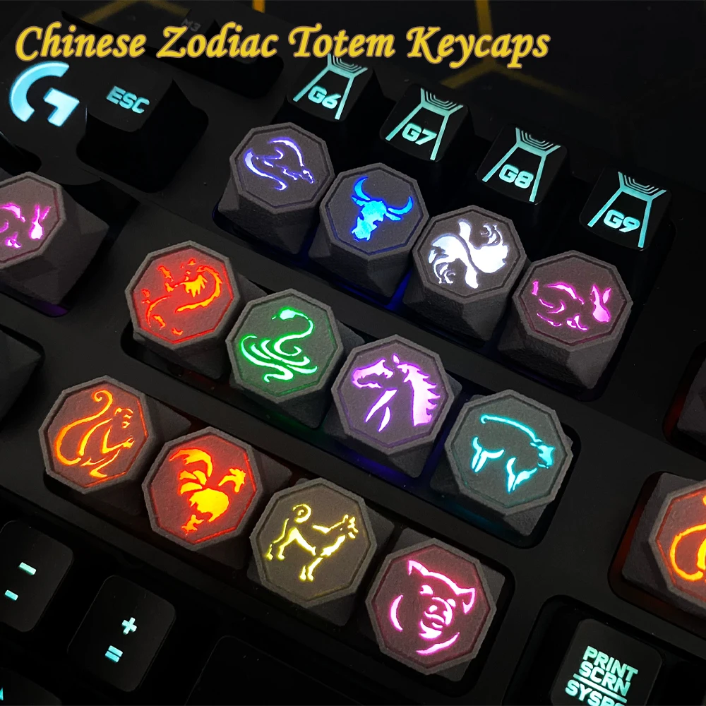 

Handmade Keycaps Custom Zodiac Mysterious Amulet Resin Keycap For Cherry Mx Switch Gamer Mechanical Keyboard Replace RGB Key Cap