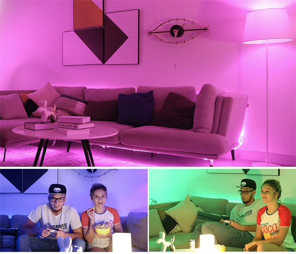 Yeelight Aurora Smart Light Strip 1S Plus 2 metri LED RGB telecomando WiFi colorato con Xiaomi Mi Home Smart Home