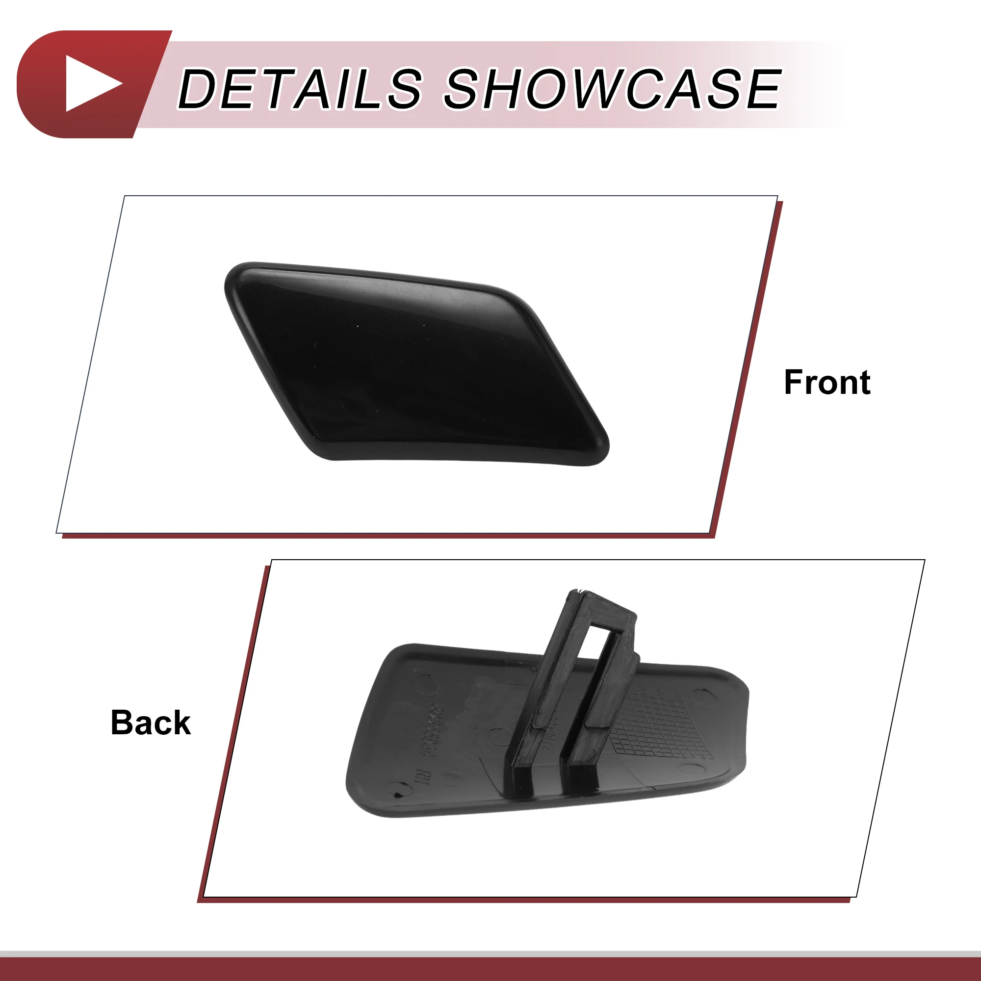 UXCELL غطاء فوهة المصد الأمامي الأيمن رقم 30655934 لفولفو C30 08-10 1 قطعة #5