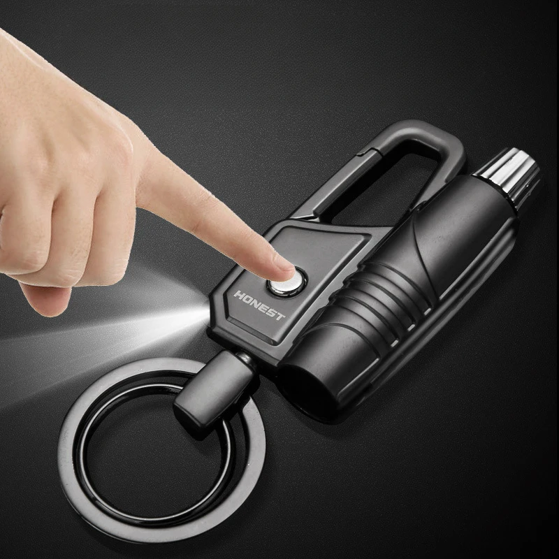 

10000 Match Keychain Torch Lighter Cigarette Lighters Multi Functional Creative Windproof Smoking Accessories Men Gifts