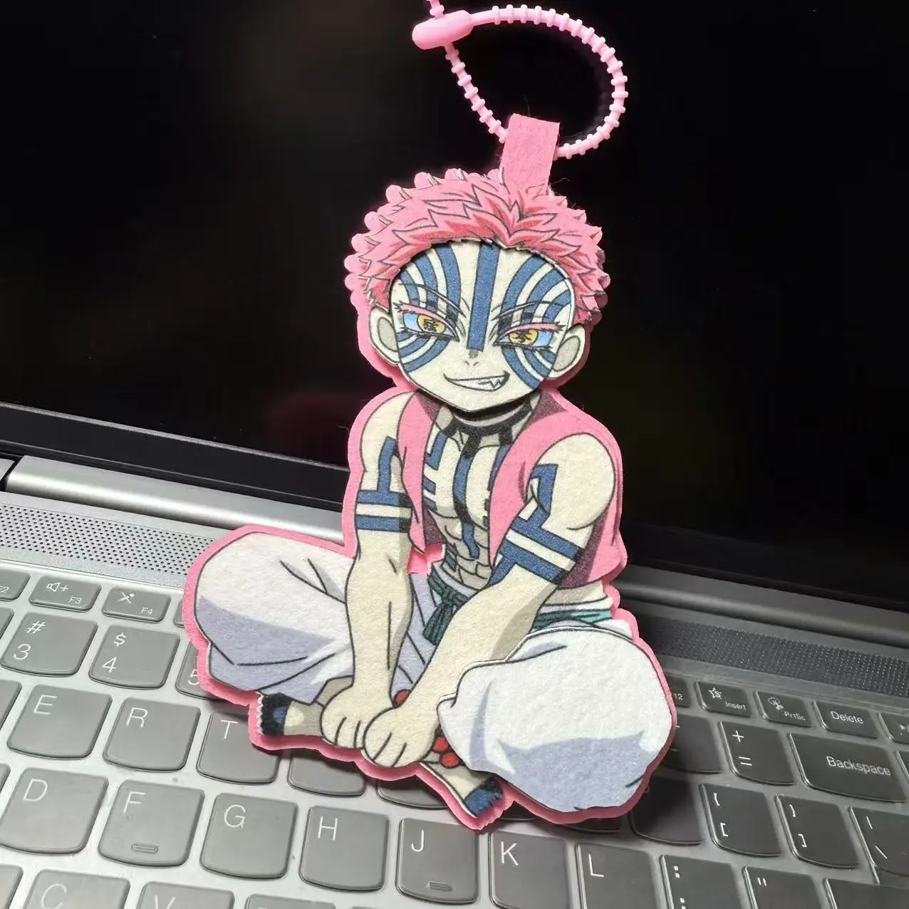 Demon Slayer Kimetsu No Yaiba Agatsuma Zenitsu Kamado Tanjiro Handmade Non-Woven Fabric Pendant Keychain Backpack Pendant Gift