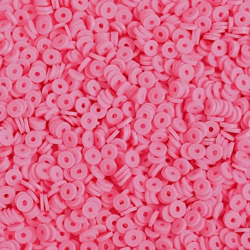 300 Stück 6mm Flache Runde Polymer Clay Perlen Handgefertigte Scheiben Lose Abstandsperlen für Schmuckherstellung DIY Armband Halskette Heishi Perlen – Detail 6
