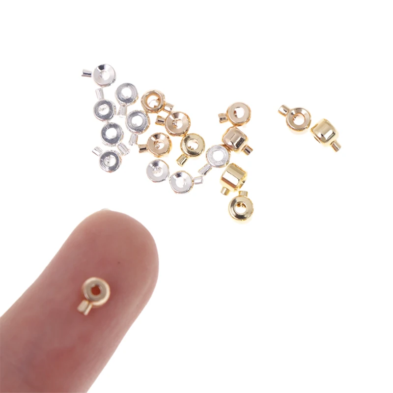 

10Pcs Positioning Buckle Copper Stopper Spacers End Beads For Jewelry Making Necklace Bracelet Connector DIY Accessories