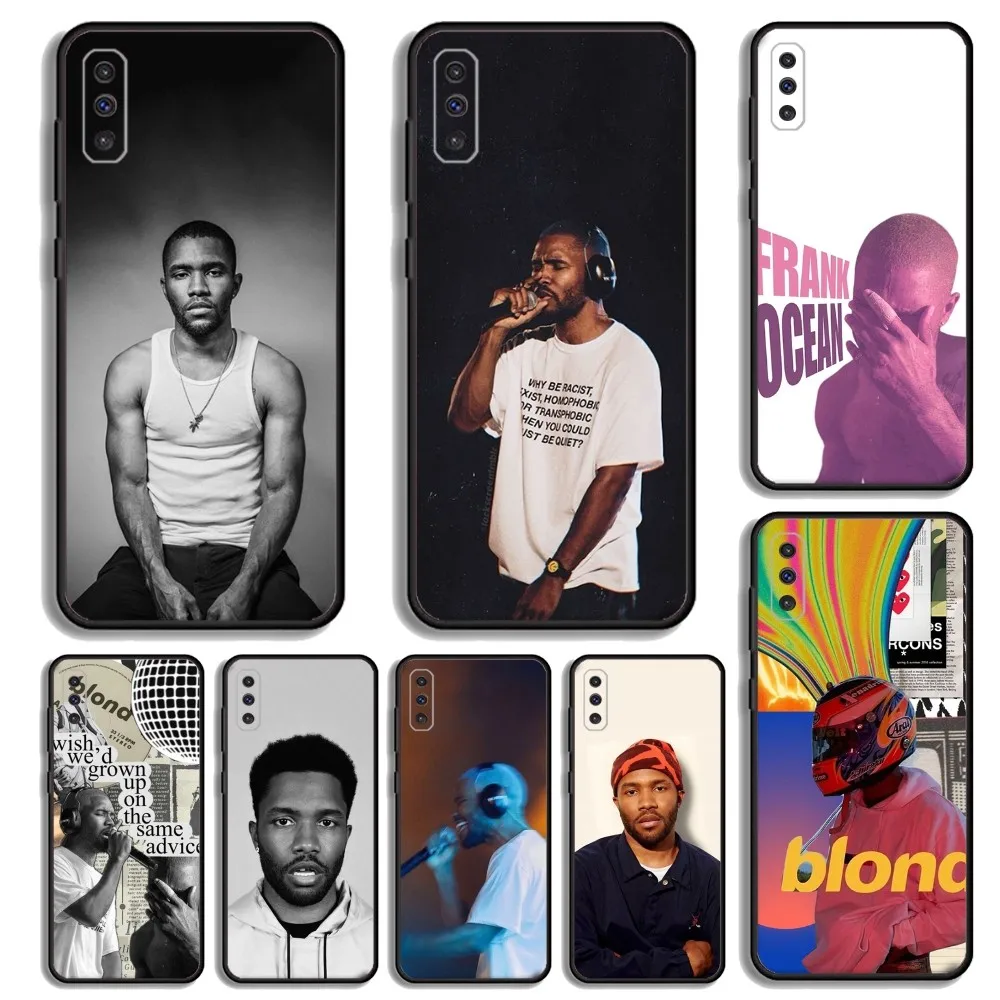 Singer F-Frank O-Ocean Phone Case For Samsung S23,23,22,30,21,10,9,Note20 Ultra,Lite,Ultra,5G,Plus,FE,Black Soft Case