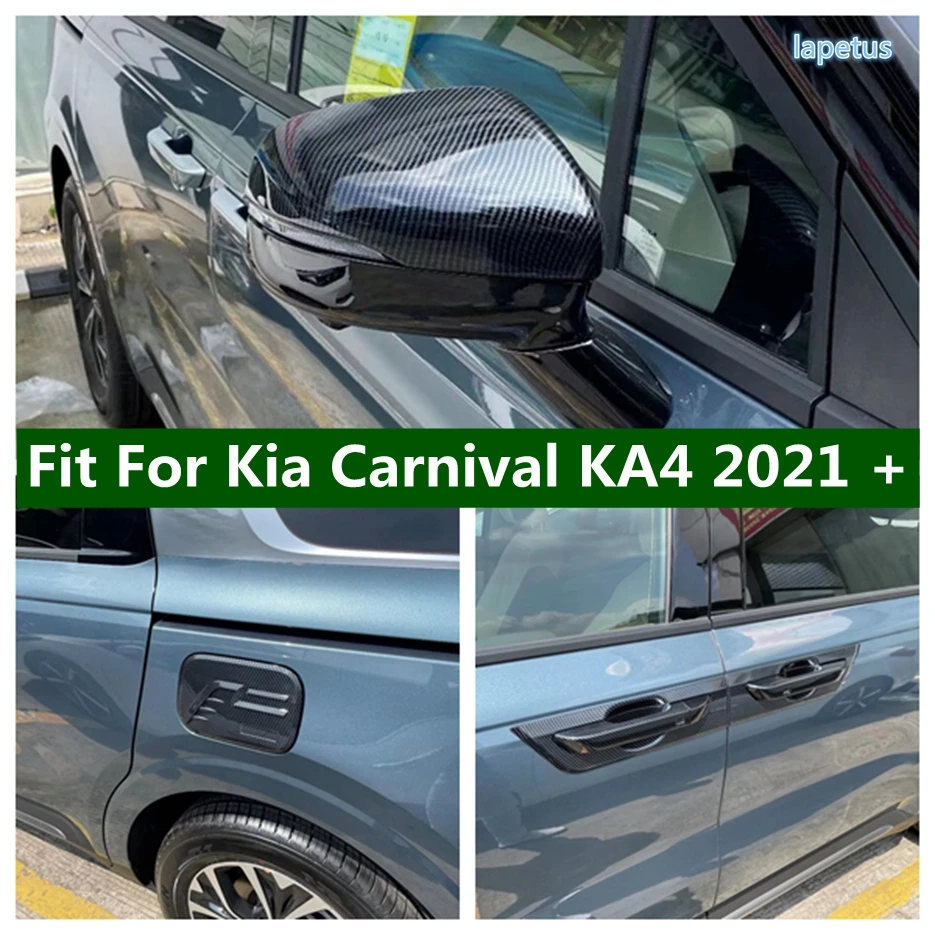 

Rear Door Handle Bowl Oil Gas Tank Protector Cap Rearview Mirror Cover Trim Fit For Kia Carnival KA4 2021 - 2024 Car Accessories