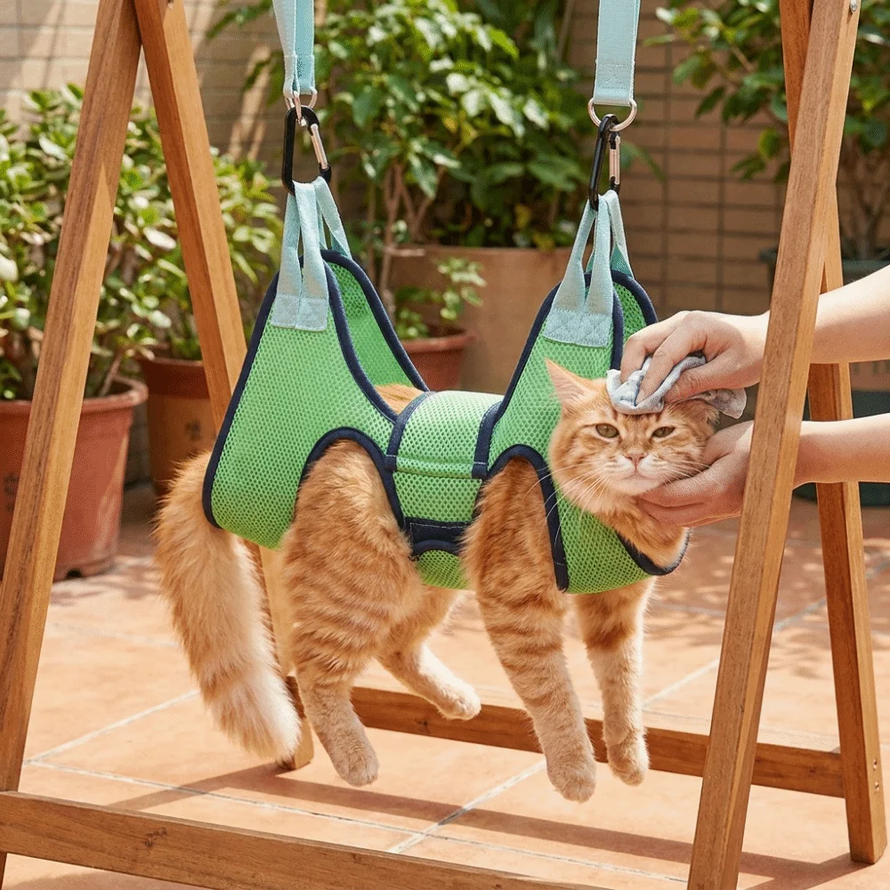 Регулируемая сетчатая подвесна – обзор и цена Pet Grooming Hammock Sling Restraint