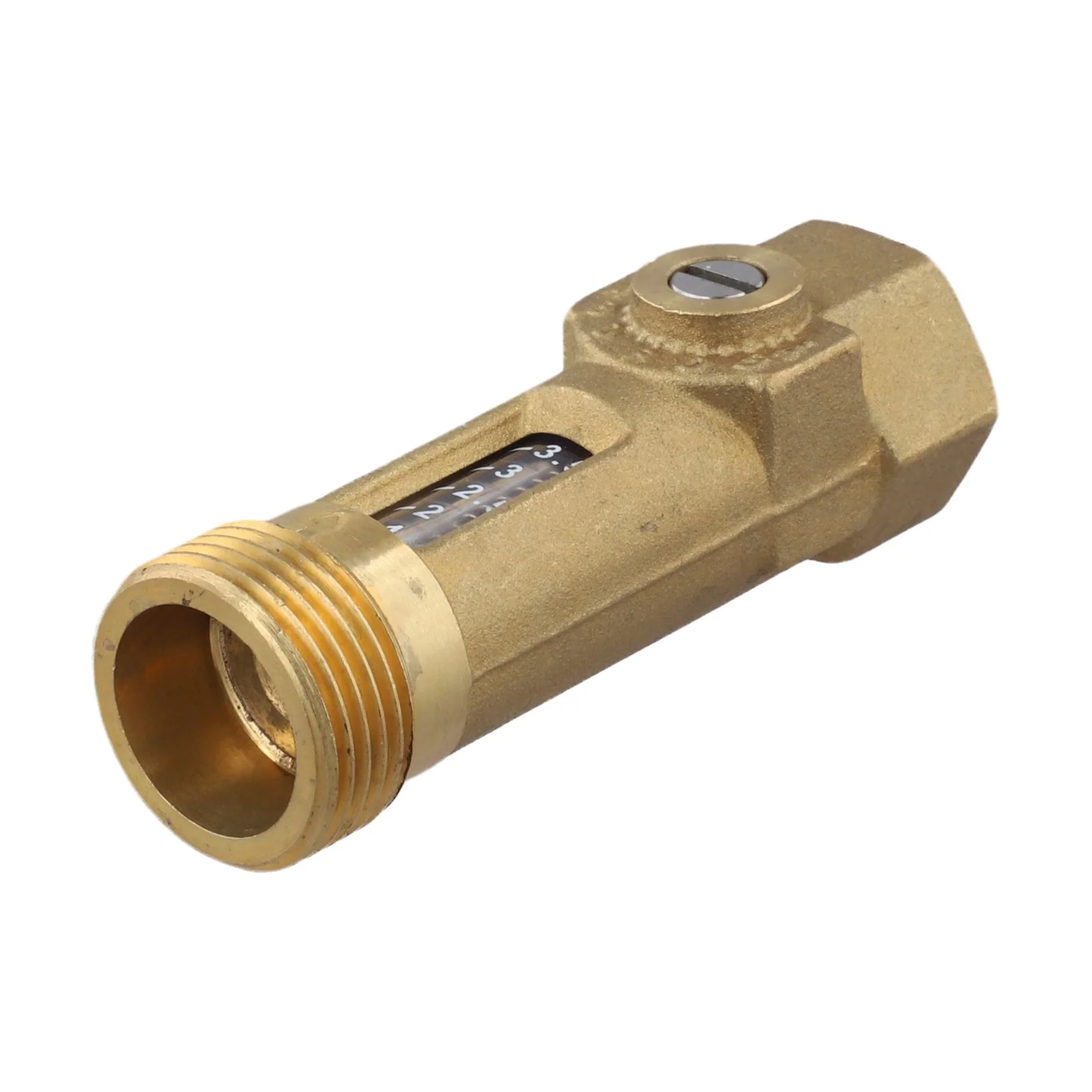 All Copper Flow Reader Balancing Valve 2-8L Min With Adjustment Scale For Drinking Water Pipeline HVAC Installation Accessories