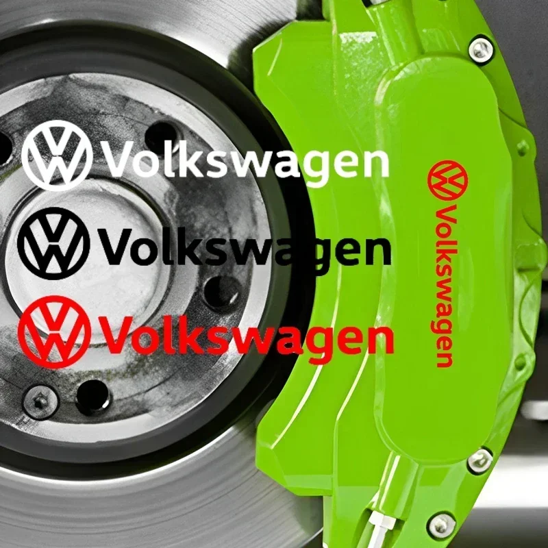 【セール中】フォルクスワーゲン VW トゥアレグジェッタシロッコ CC ビートルポロティグアンゴルフパサート 6 個ビニール車のホイールデカールキャリパーステッカー装飾