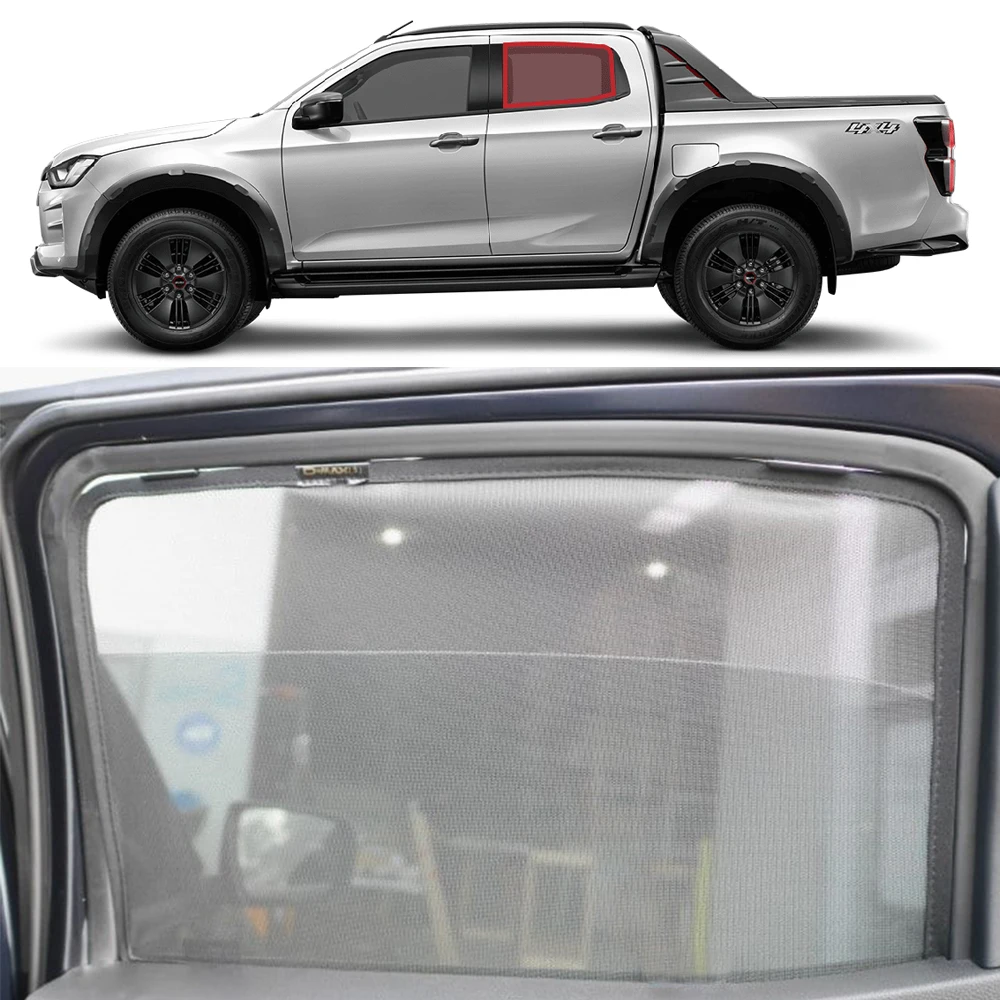 For Mazda BT-50 BT50 2021 2022 2023 2024 Magnetic Car Sunshade Shield Front Windshield Curtain Rear Side Baby Window Sun Shade