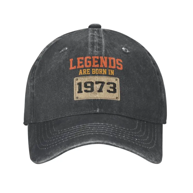 

Custom Classic Cotton 1973 Vintage Birhtday Gifts Baseball Cap Men Women Custom Adjustable Unisex Dad Hat Hip Hop