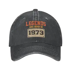 Custom Classic Cotton 1973 Vintage Birhtday Gifts Baseball Cap Men Women Custom Adjustable Unisex Dad Hat Hip Hop