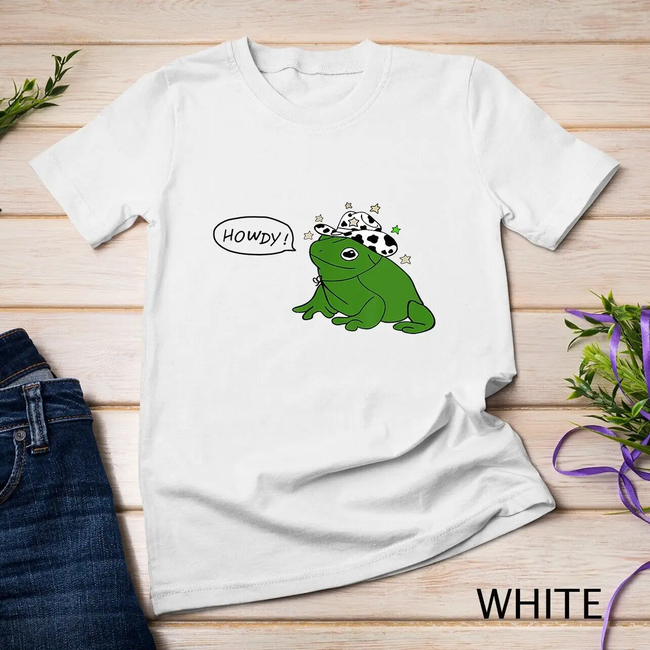 Howdy_ Cowboy Frog meme MILF-Man I Love Frogs Unisex T-shirt